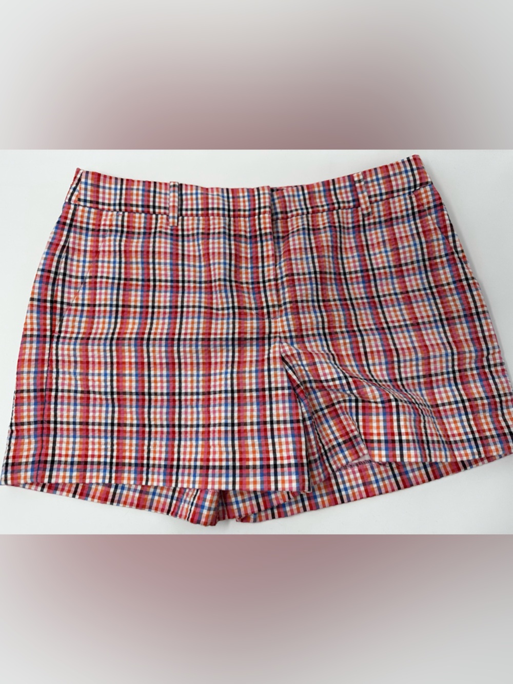 LOFT Riviera Multicolor Plaid Short